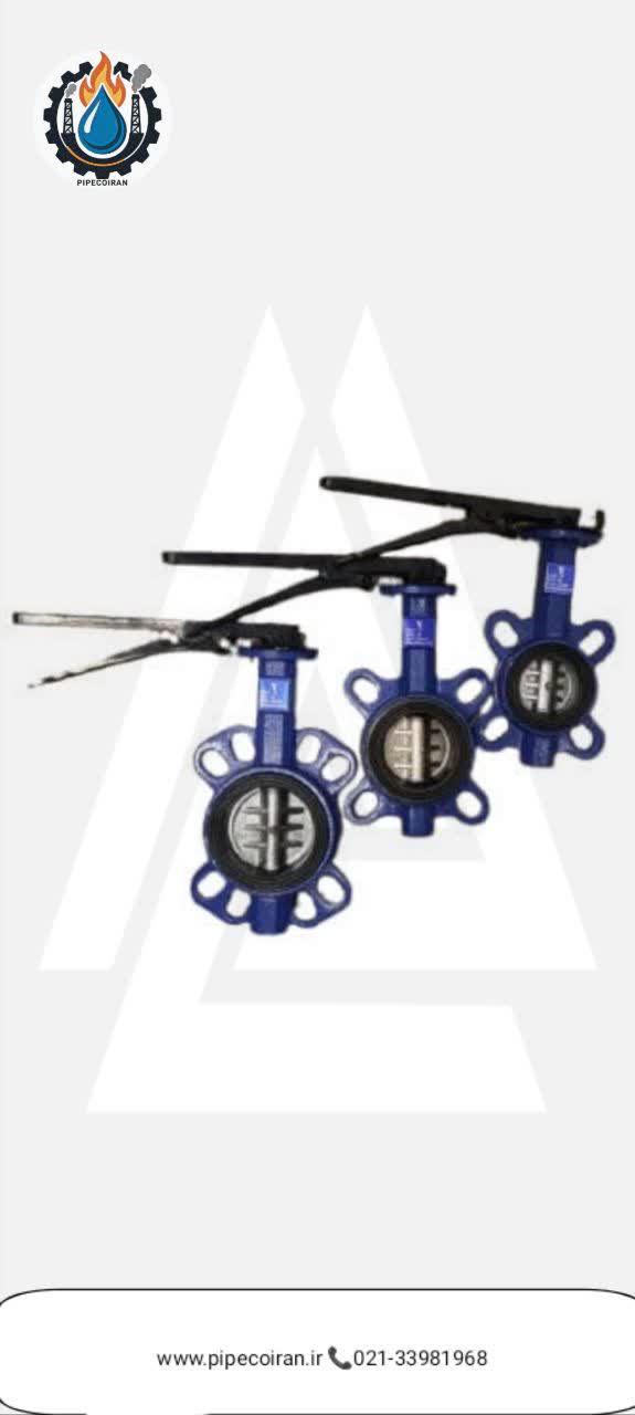 شیر پروانه ای ویفری چدنی با عملگر گیربکسی با برند فیتاب