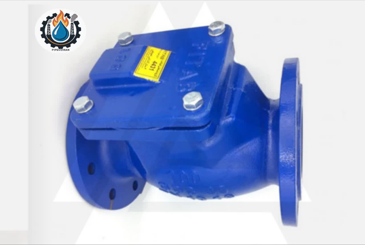 یر یکطرفه چدنی فیتاب با فلنج PN16 برای استفاده در سیستم‌های لوله کشی صنعتی.